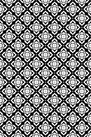 黑白几何无缝花型设计