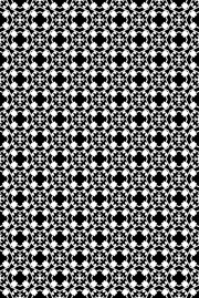 黑白几何无缝花型设计
