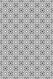 黑白几何无缝花型设计