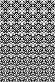 黑白几何无缝花型设计
