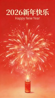 2026马年快乐海报