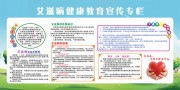 艾滋病预防健康科普展板图片下载