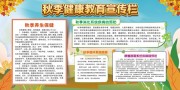 秋季健康教育宣传展板