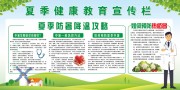 夏季防暑降温攻略健康教育展板