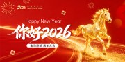 金马迎新马年大吉新年晚会展板