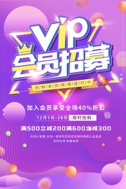 VIP会员招募海报图片下载