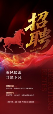 新年企业招聘宣传海报
