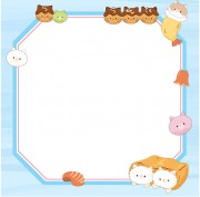 儿童便贴纸卡通边框图片素材下载