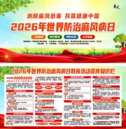 2026年世界防治麻风病日宣传展板图片下载