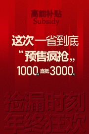 捡漏时刻年终狂欢限时促销海报