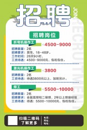 绿色清新企业招聘海报
