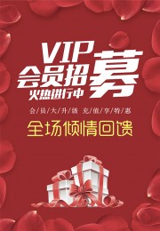 会员充值会员招募海报