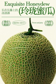 清甜多汁玲珑蜜瓜水果宣传海报图片素材