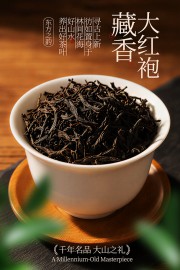 藏香大红袍茶叶宣传海报