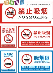 禁止吸烟警示牌图片素材