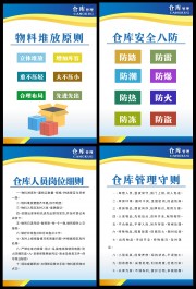 仓库管理海报素材