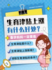 生育津贴宣传海报