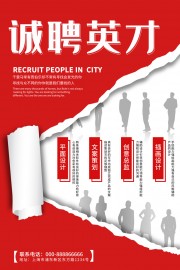 诚聘英才招聘海报