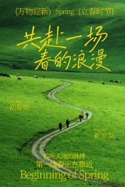 共赴春日浪漫立春节气海报