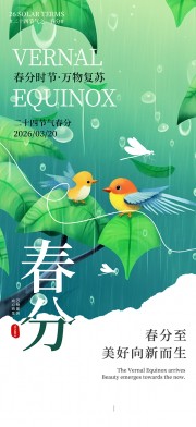 二十四节气春分广告