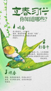 立春习俗节气海报图片素材下载