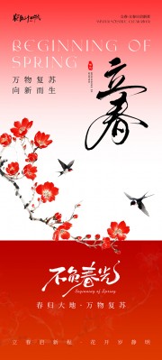 喜庆立春节气宣传广告