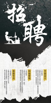 招聘展架图片素材下载