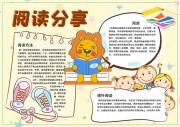 阅读分享读书小报【word格式】