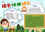 读书伴我成长阅读手抄报【word格式】