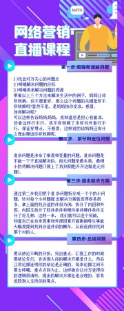 网络营销直播课程公众号运营长图图片