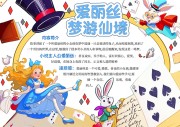 爱丽丝梦游仙境卡通创意手抄报【word格式】