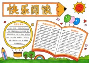 快乐阅读word格式手抄报图片素材下载