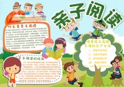 亲子阅读小报模板【word格式】