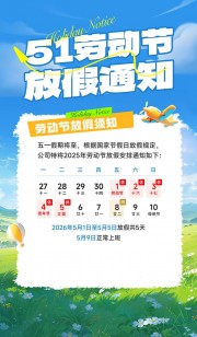 蓝色简约51劳动节放假通知海报