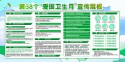绿色清新全国爱国卫生月展板
