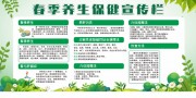 春季养生保健宣传栏