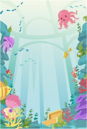 海底世界卡通插画图片素材下载
