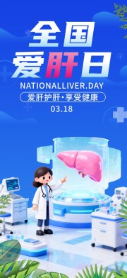 全国爱肝日健康教育海报