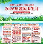 2026年全国爱国卫生月展板