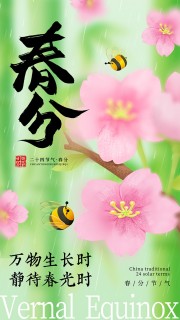 中国传统节气春分广告