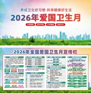 2026年第38个全国爱国卫生月展板