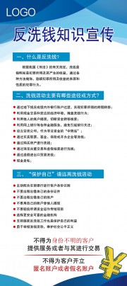 反洗钱知识宣传展架设计