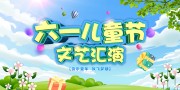 六一儿童节活动背景板