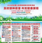 2026年全国儿童预防接种日展板