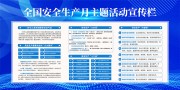 安全生产月展板图片素材