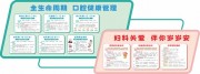 口腔健康管理妇科关爱医疗宣传展板设计
