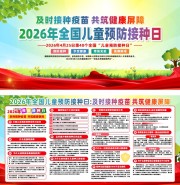 2026年全国儿童预防接种日展板