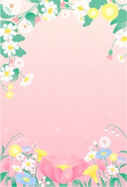 粉色植物花纹背景图片素材下载
