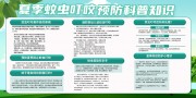 绿色防蚊灭蚊虫社区卫生宣传展板