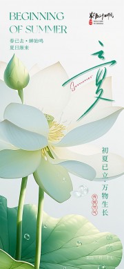 立夏节气朋友圈海报图片素材